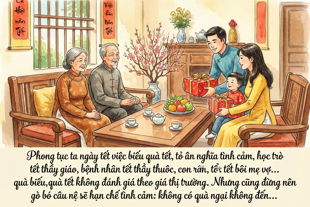 biếu quà ngày tết nguyên đán