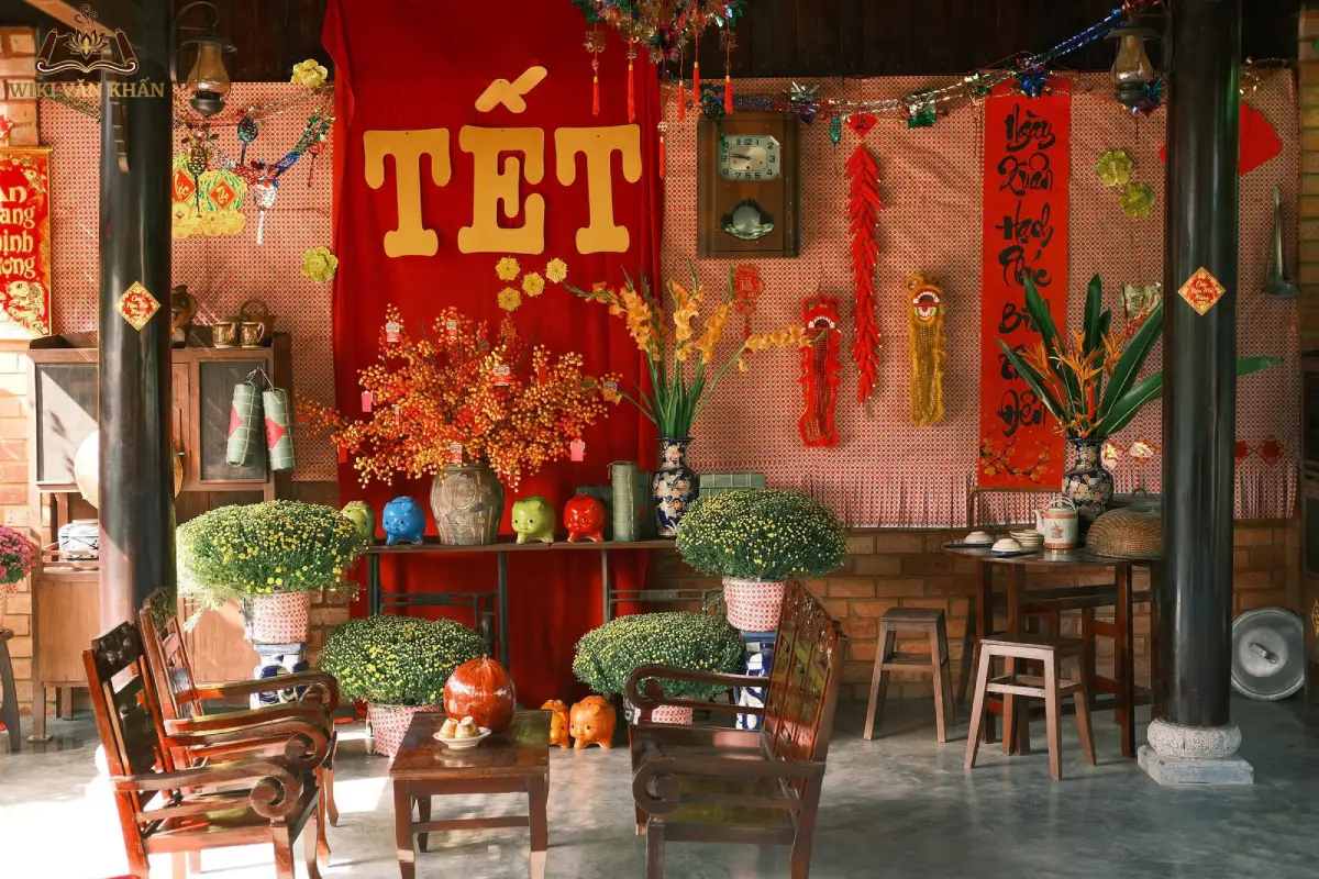 hình ảnh không khí tết nguyên đán