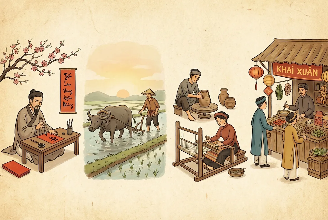 lễ khai công bút, khai công việc đầu năm