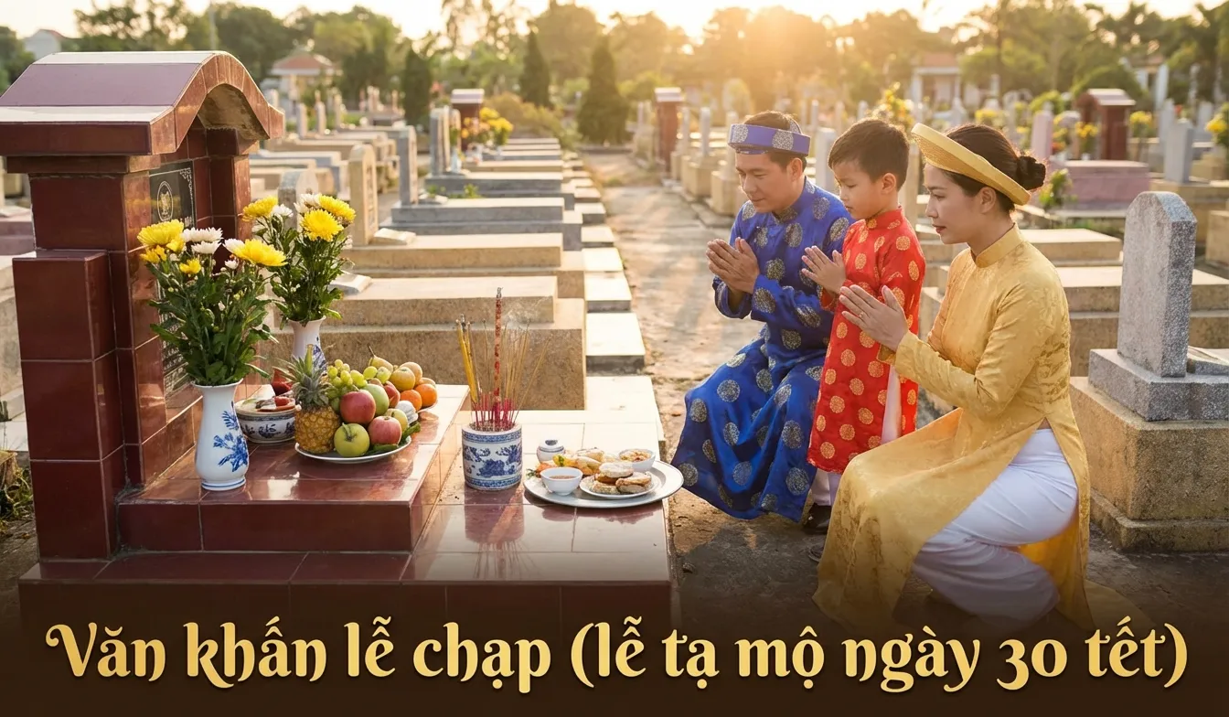mẫu văn khấn lễ chạp ngày 30 tết
