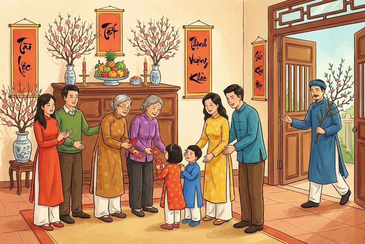 tập tục chúc tết mừng tuổi